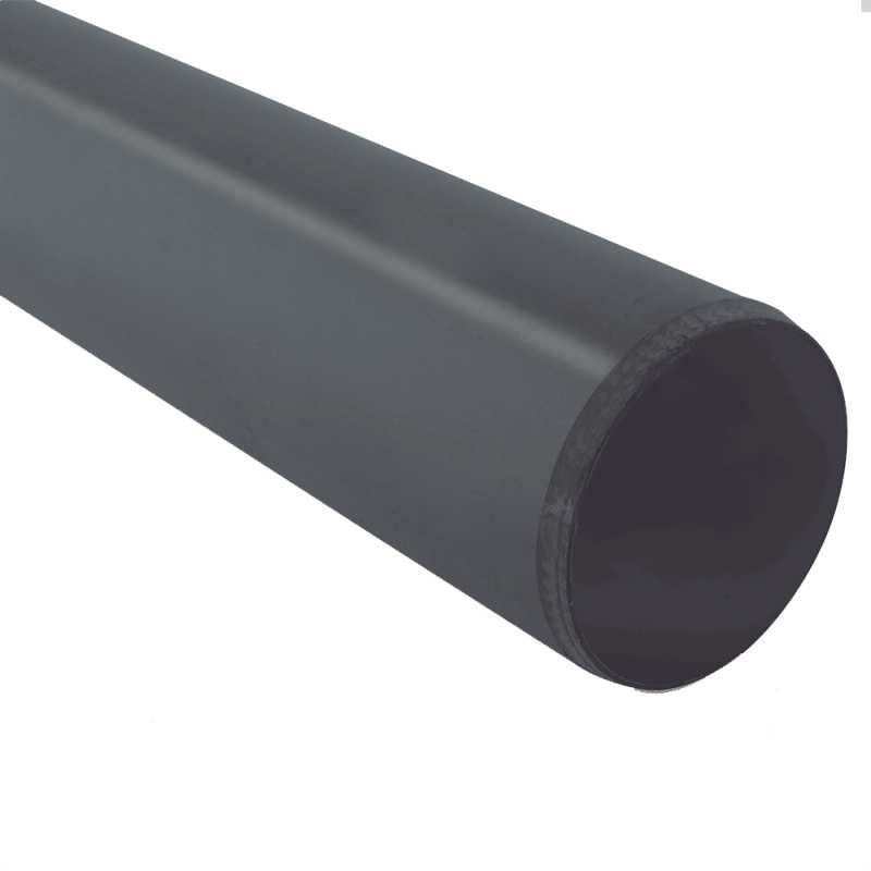 POLYPIPE PLAIN ENDED SOIL PIPE 110mm x 3m P430 P430B BLACK