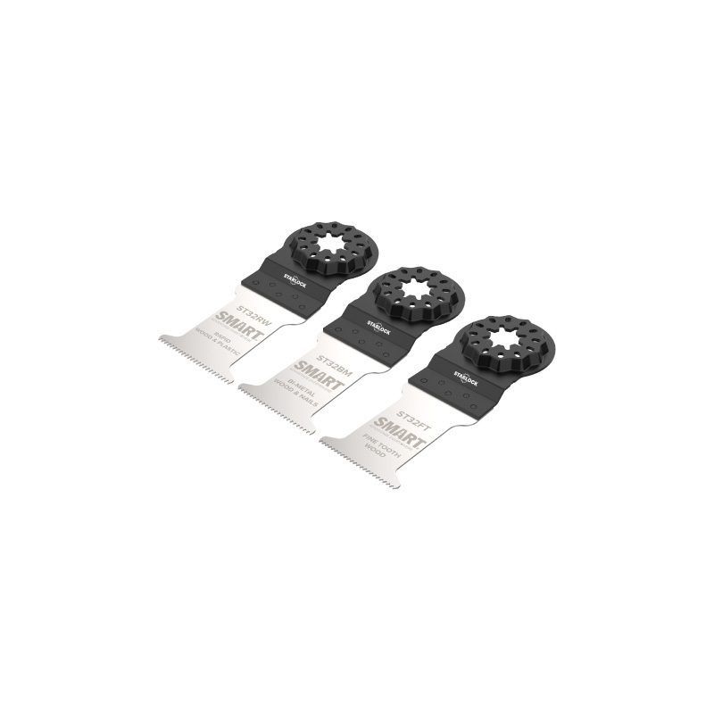 ROYD SMART ST3MAK 3 PIECE STARLOCK BI-METAL WOOD & NAILS BLADE PACK