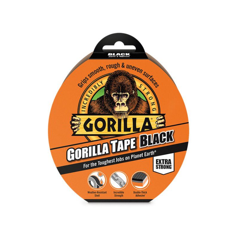 GORILLA TAPE 32m x 48mm BLACK 3044011