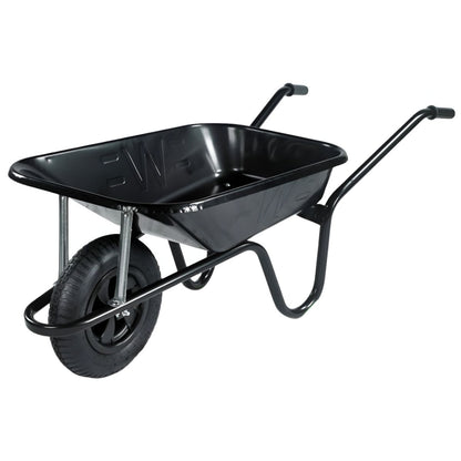 WALSALL CBP CONTRACTOR PNEUMATIC WHEEL WHEELBARROW 85l BLACK