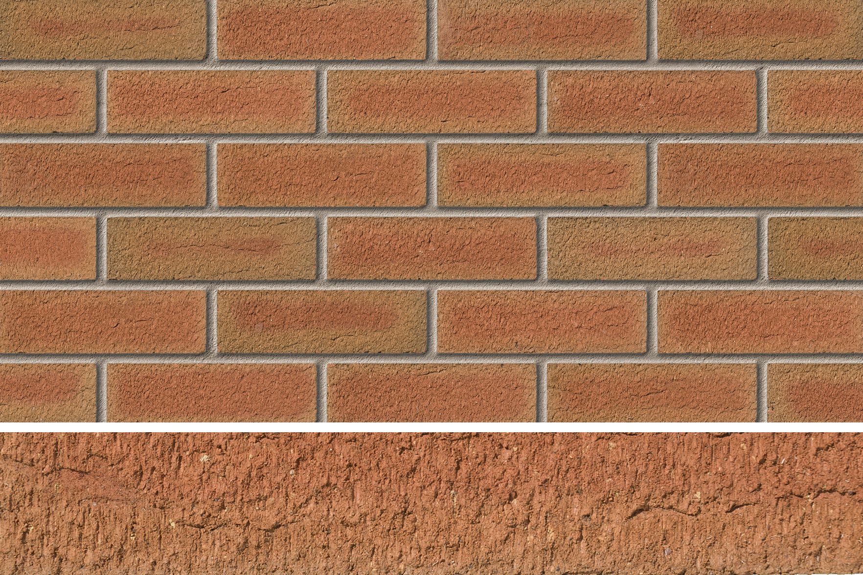 IBSTOCK CHESTERTON GRAMPIAN RED MIXTURE BRICK 65mm (100 PER LEG) A2967A