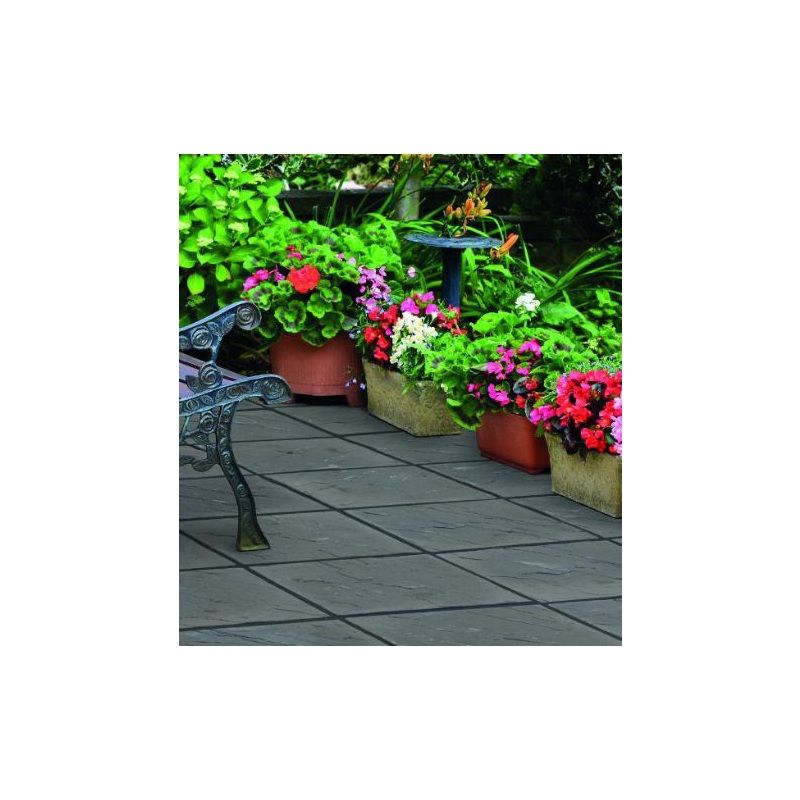 BRADSTONE EDALE ECO RIVEN PAVING 450 x 450 x 30mm DARK GREY 23013
