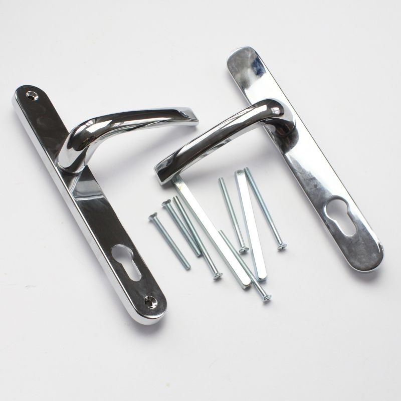 MILA PROLINEA PZ92 LEVER HANDLE POLISHED CHROME 240mm BACKPLATE 050409
