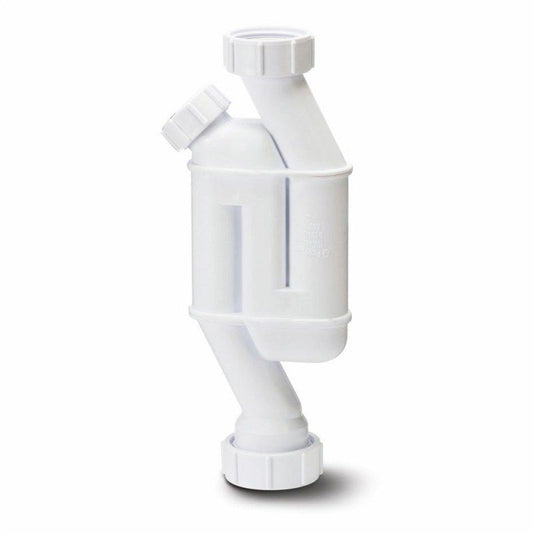 POLYPIPE STRAIGHT THROUGH TRAP/1 CLEAN EYE 32 x 32mm WST1