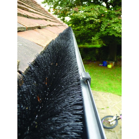 HEDGEHOG GUTTER BRUSH 4m x 100mm BLACK HHGB4M100MMBL