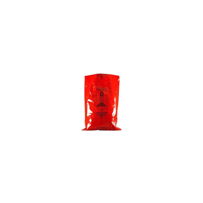 OSCAR PRODUCTS MEDIUM DUTY ASBESTOS PRINTED SACK 900 x 1200mm RED