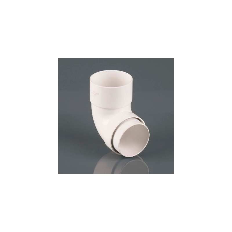 BRETT DOWNPIPE ROUND OFFSET BEND 112.5deg ARCTIC WHITE BR209A