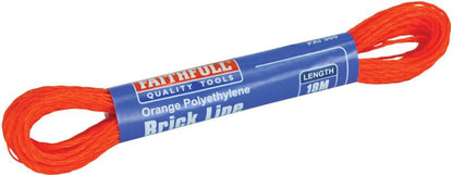 FAITHFULL FAI300 POLY BRICK LINE 18m ORANGE