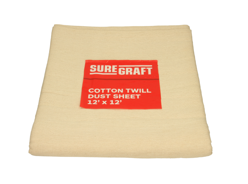 SUREGRAFT COTTON DUST SHEET 12FT X 12FT
