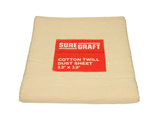SUREGRAFT COTTON DUST SHEET 12FT X 12FT