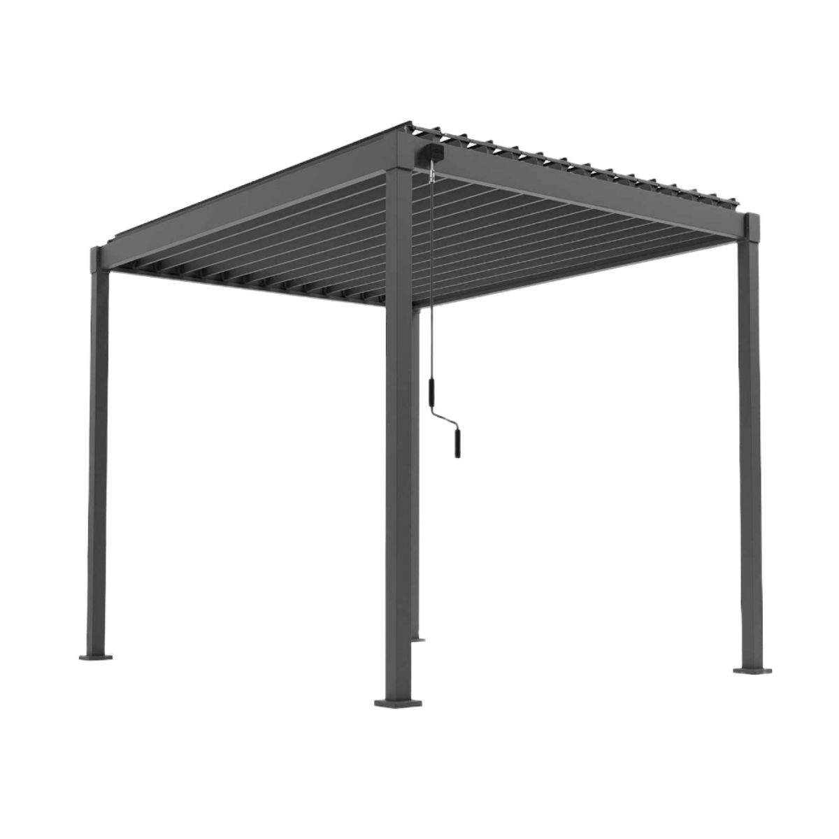 NOVA SHADOW SQUARE PERGOLA 3 x 2.4m GREY N24050
