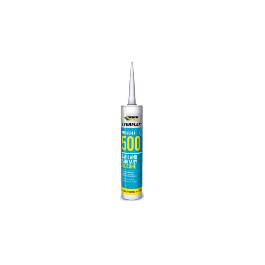 Everbuild Everflex Prem+ 500 Bath & Sanitary Sil White 500WE