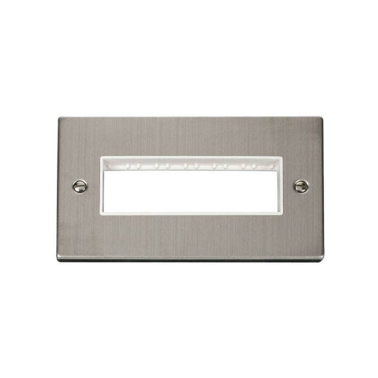 CLICK VPSS426WH 2 GANG PLATE 6 INLINE APT MG
