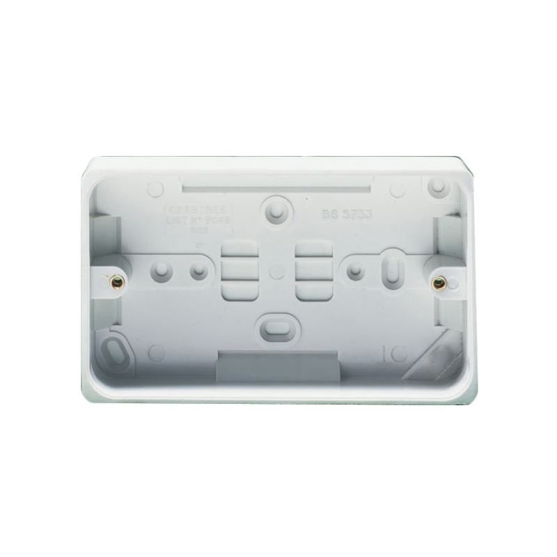 CRABTREE 9048 2-GANG SURFACE INSTALLATION BOX 29mm