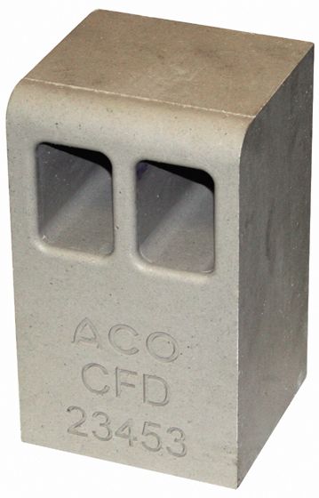 ACO M100D MULTIDRAIN CFD GREY BULLNOSE KERB OUTLET 23453