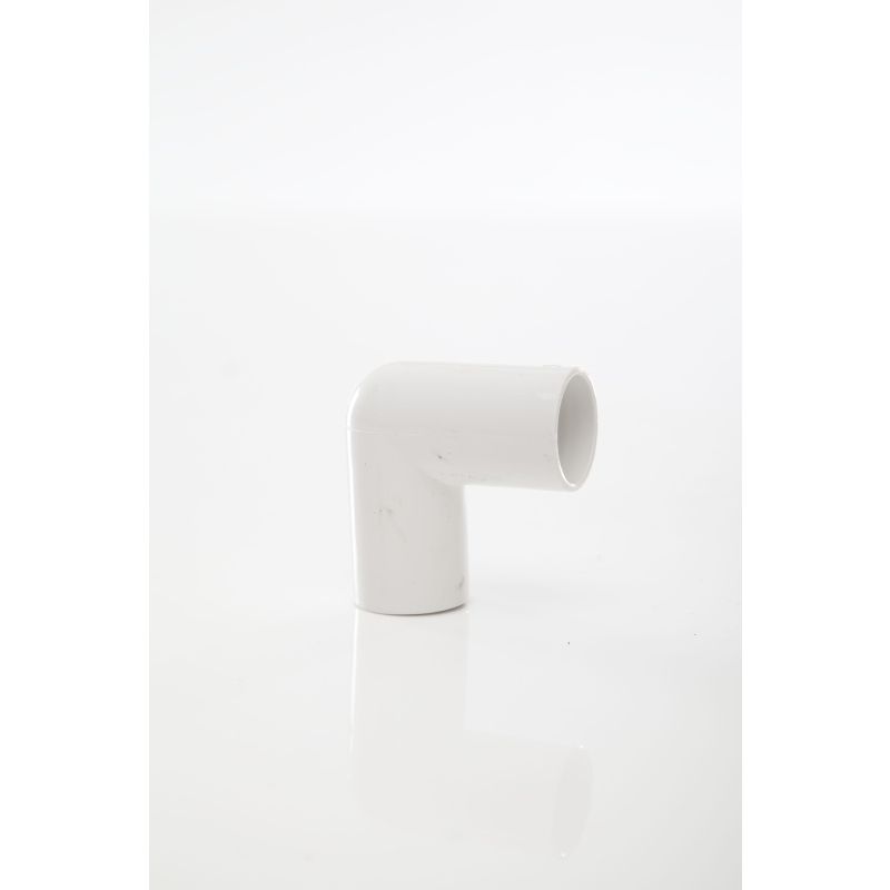POLYPIPE ABS OVERFLOW KNUCKLE 21.5mm x90deg NS45 BEND NS45W WHITE
