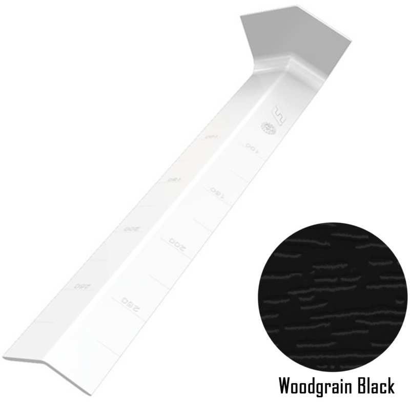 FREEFOAM SQUARE INTERNAL CORNER 135deg WOODGRAIN BLACK FWFXIWGB