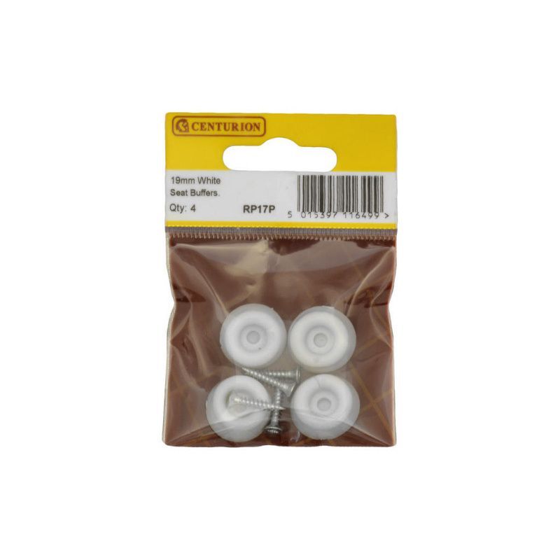 CENTURION RP17P PACK OF 4 SEAT BUFFERS 19mm WHITE