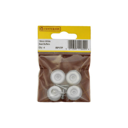 CENTURION RP17P PACK OF 4 SEAT BUFFERS 19mm WHITE