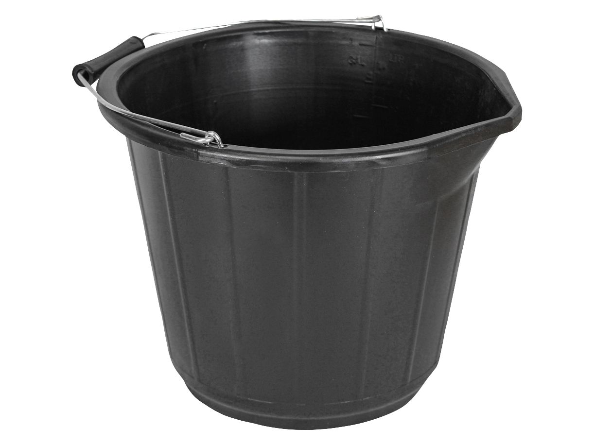 FAITHFULL FAI3GBUCKET 3 GALLON 14l BUCKET BLACK