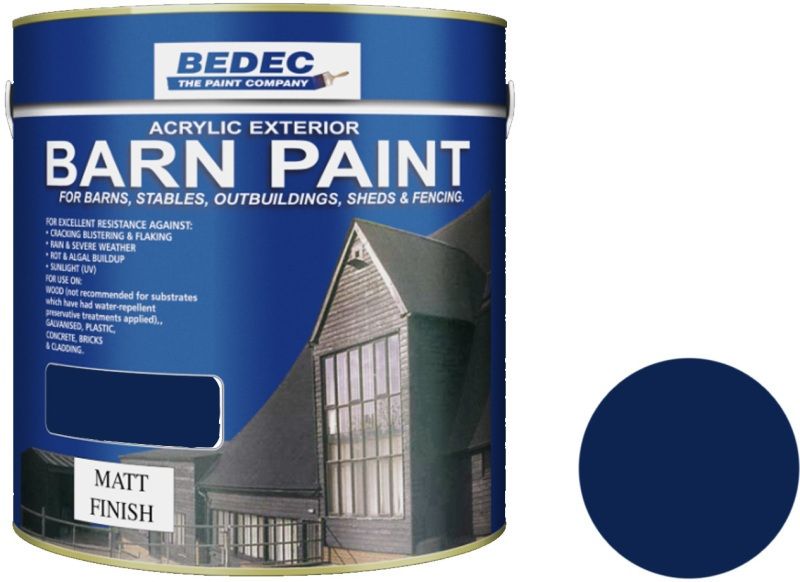 BEDEC MATT BARN PAINT 2.5l DEEP BLUE BEDE2AN2011/40