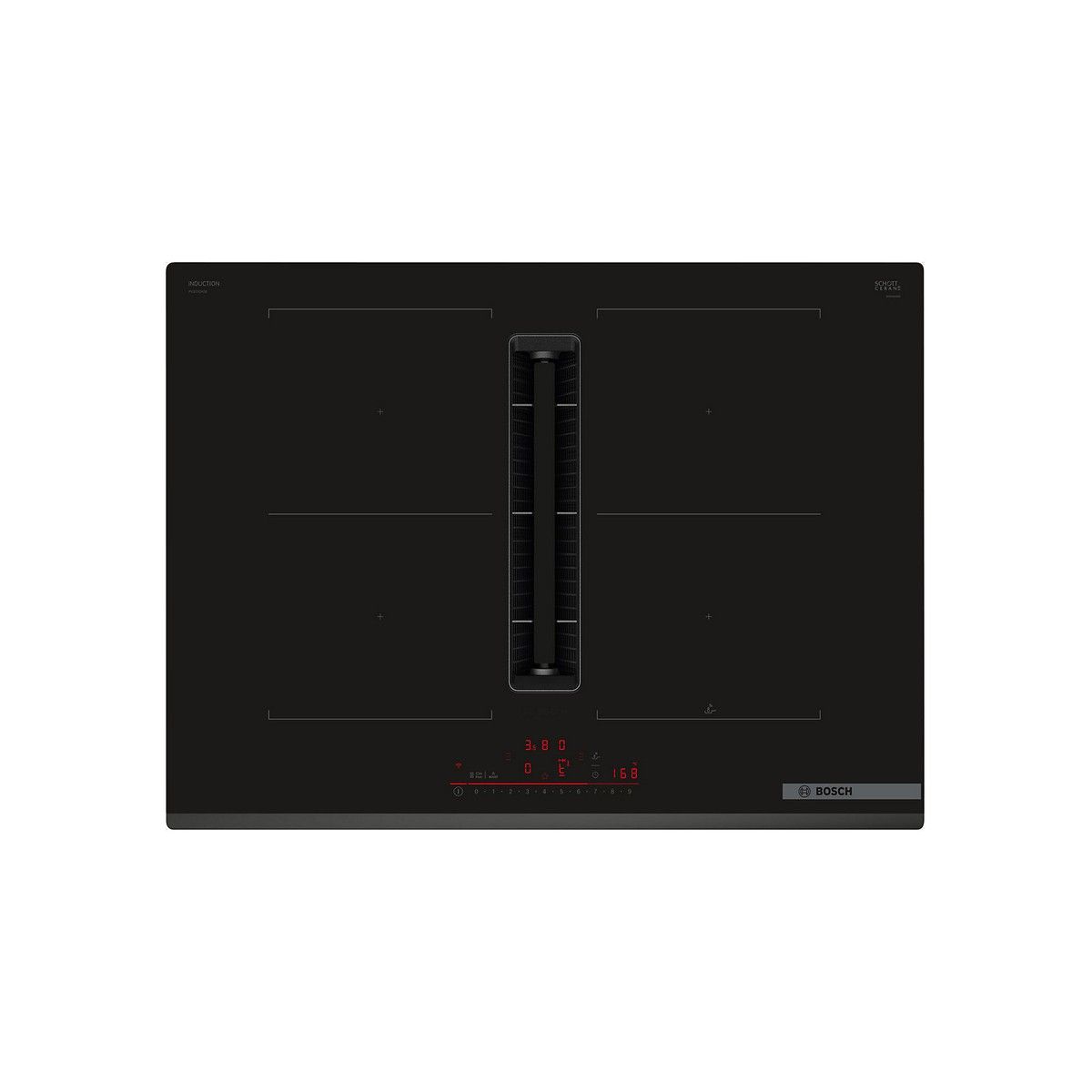 BOSCH PVQ731H26E SERIES 6 VENTING HOB BLACK GLASS