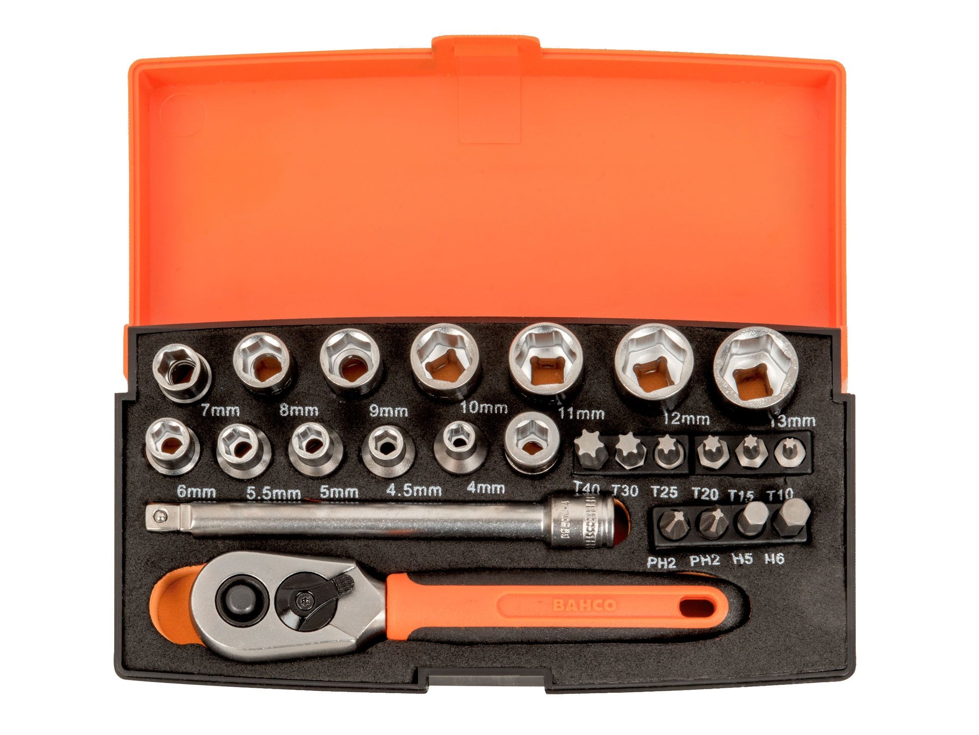 BAHCO BAHSL25 SOCKET SET 25 PIECE 1/4 INCH