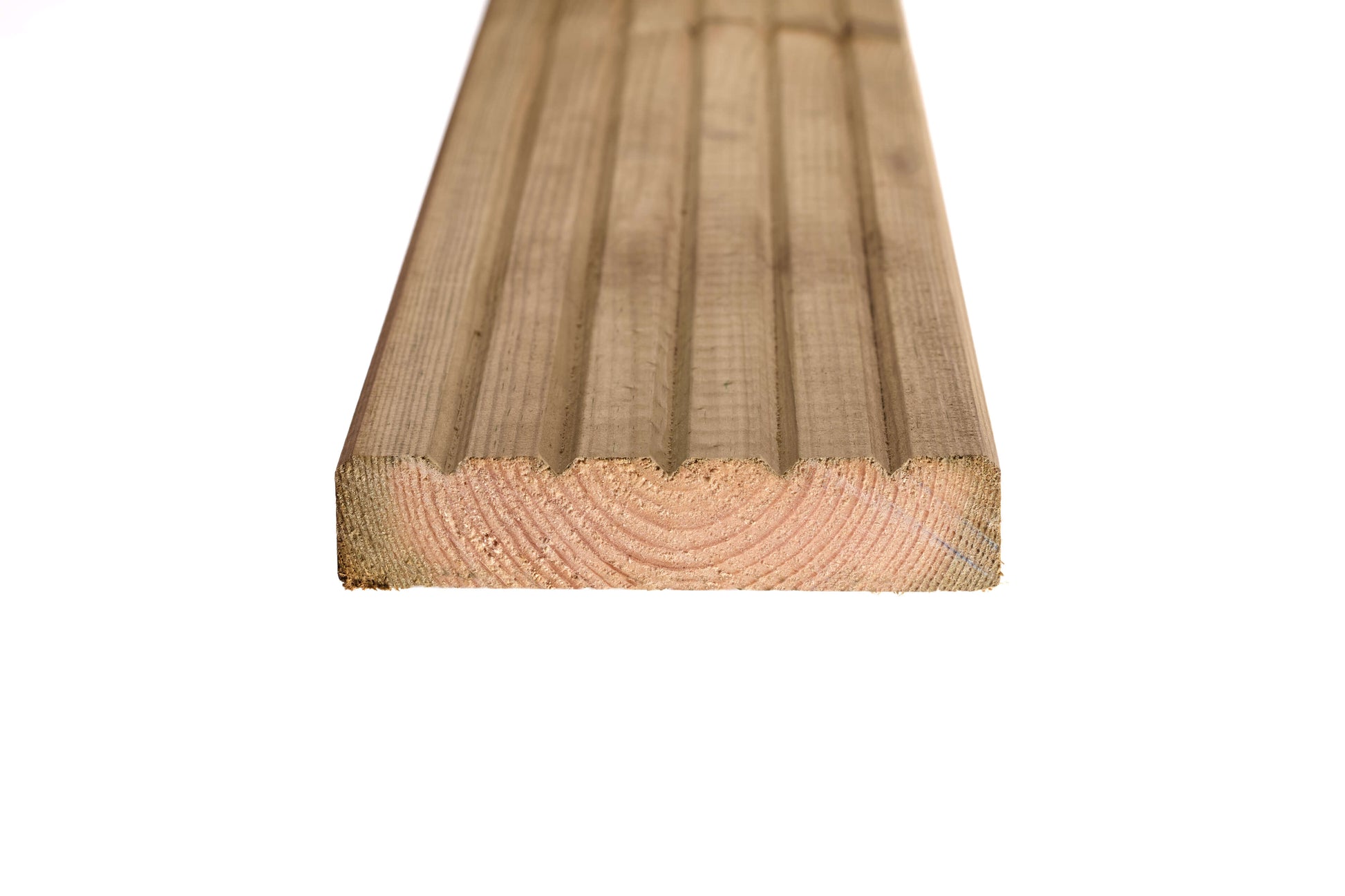 38mm x 150mm Softwood Grooved Reversible Decking Board 2400mm