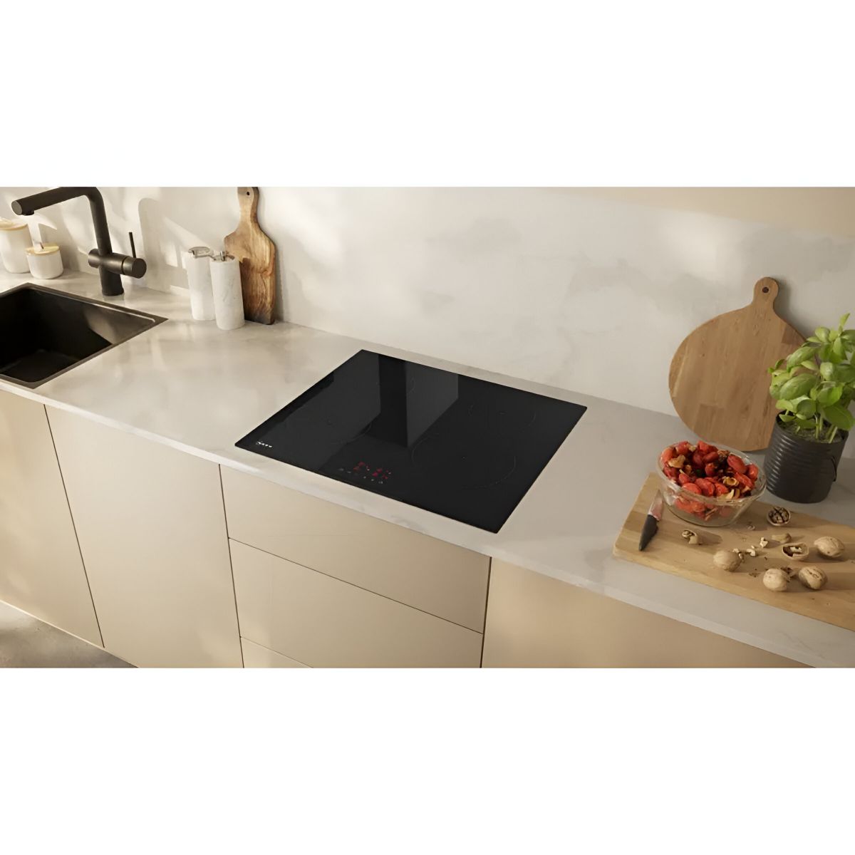 NEFF T36FBE1L0 N30 INDUCTION HOB BLACK GLASS