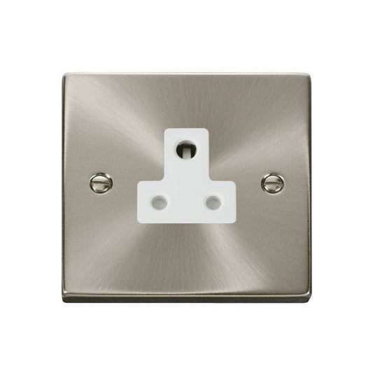 CLICK VPSC038WH 5AMP SOCKET SATIN CHR