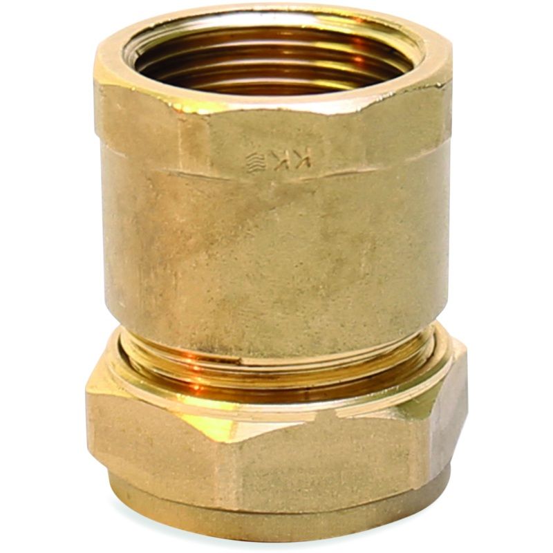 FLOWFLEX COMPRESSION FEMALE IRON COUPLING 22mm x 1" OP903.19
