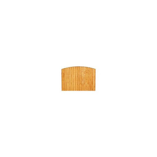 DENBIGH TIMBER TANALISED CONVEX VERTICAL BOARD PANEL 6 x 3' (3' HIGH TO TOP OF BOW) BOVB6X3PTG
