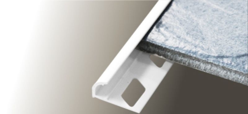 TILEASY CTT1 CONTRACT TILE TRIM 7mm WHITE