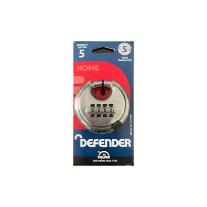 SQUIRE DISCUS PADLOCK RECODABLE COMBINATION 70mm DFDC70COMBI