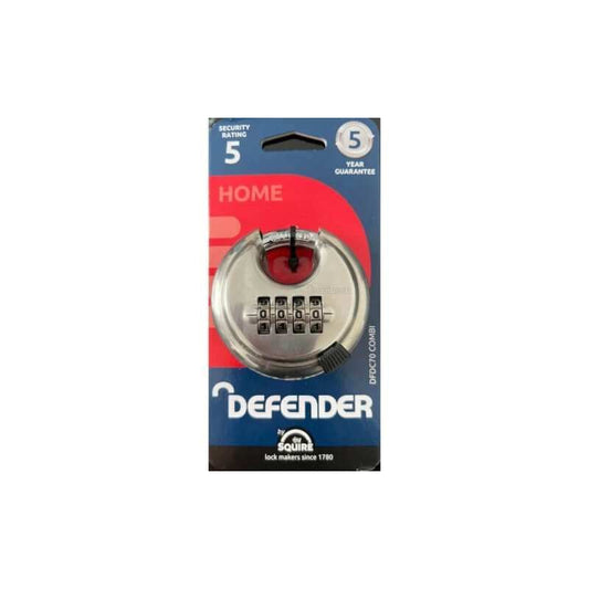 SQUIRE DISCUS PADLOCK RECODABLE COMBINATION 70mm DFDC70COMBI