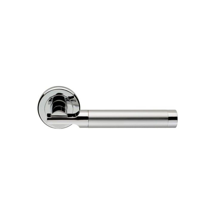SEROZZETTA AZUL LEVER ON ROUND ROSE SATIN CHROME/CHROME PLATED SZM110SCCP