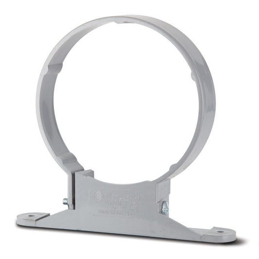 POLYPIPE SOIL PIPE BRACKET NUT & BOLT 110mm SC44 SC44G GREY