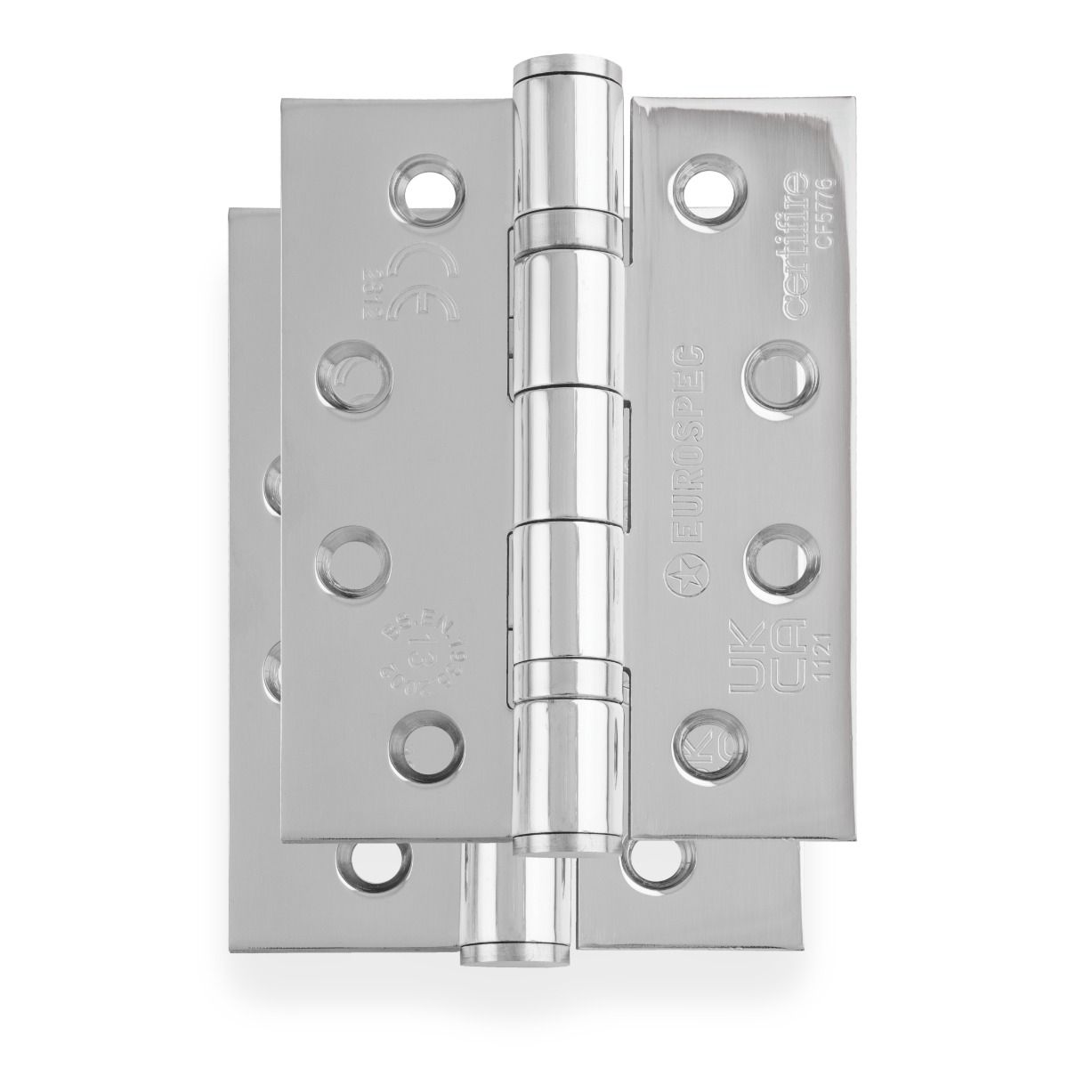 102 x 76mm BALL BEARING HINGE GRADE 13 BRIGHT STAINLESS STEEL HIN1433P/13BSS/RP