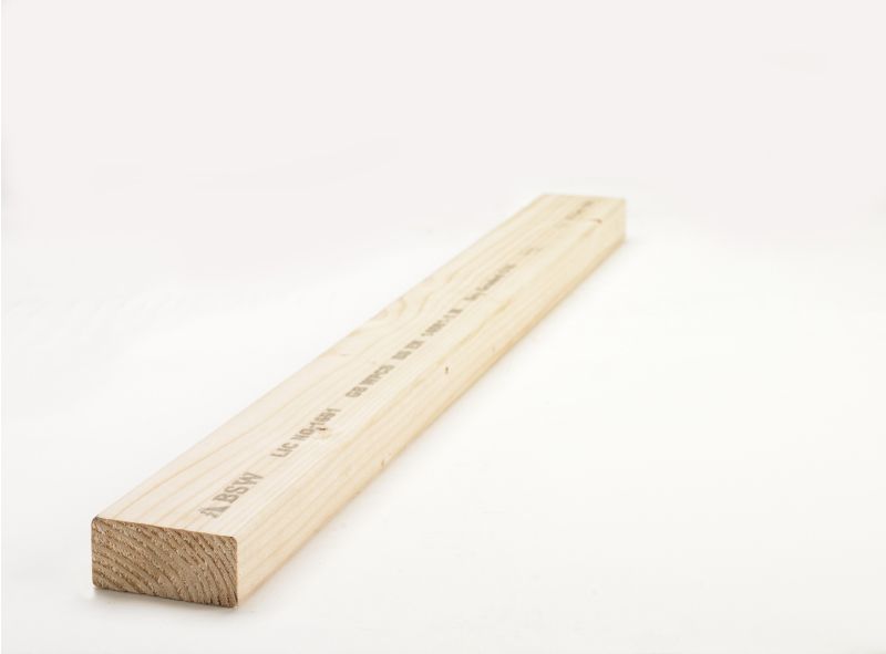 BSW 47 x 125mm x 4.8m SAWN HOMEGROWN TIMBER C16 EASED EDGE <45x120> FSC