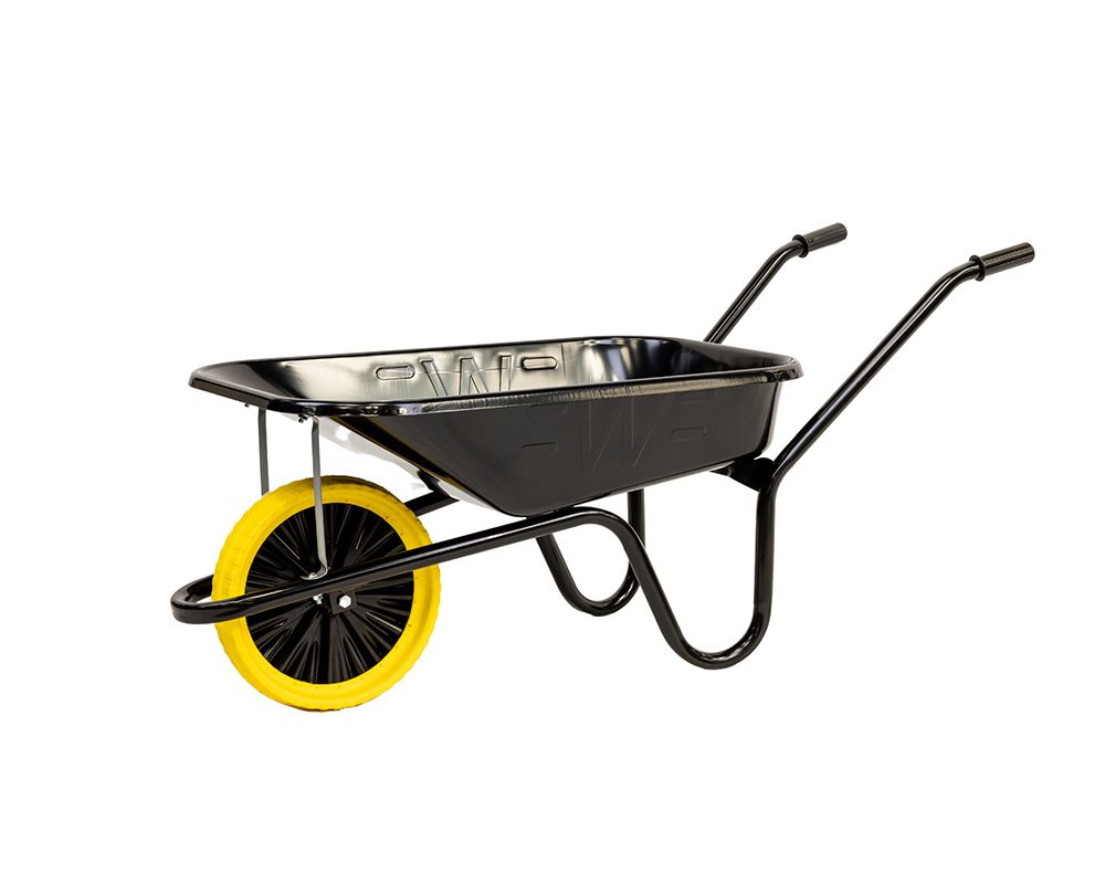 WALSALL CBPP CONTRACTOR PUNCTURE PROOF WHEELBARROW 85l BLACK