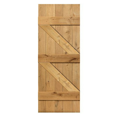JBK OAK RUSTIC OAK LEDGED DOOR 2'9 x 6'6 V GROOVE ROLED29