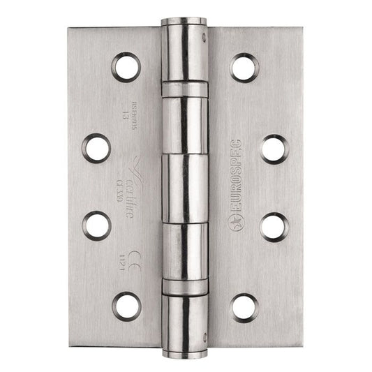 102 x 76mm BALL BEARING HINGE GRADE 13 SATIN STAINLESS STEEL HIN1433P/13SSS/RP