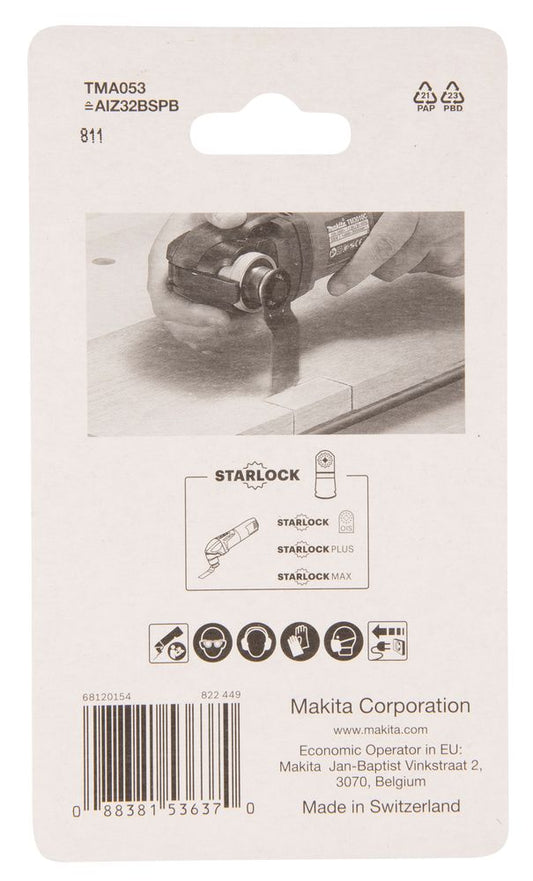 MAKITA B-64870 PLUNGE CUT SAW BLADE TMA053 32 x 50mm