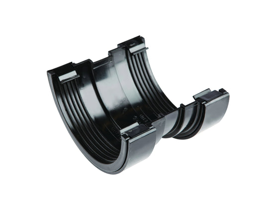OSMA 0T009 ROUND PVCU GUTTER UNION 112mm 0T009B BLACK
