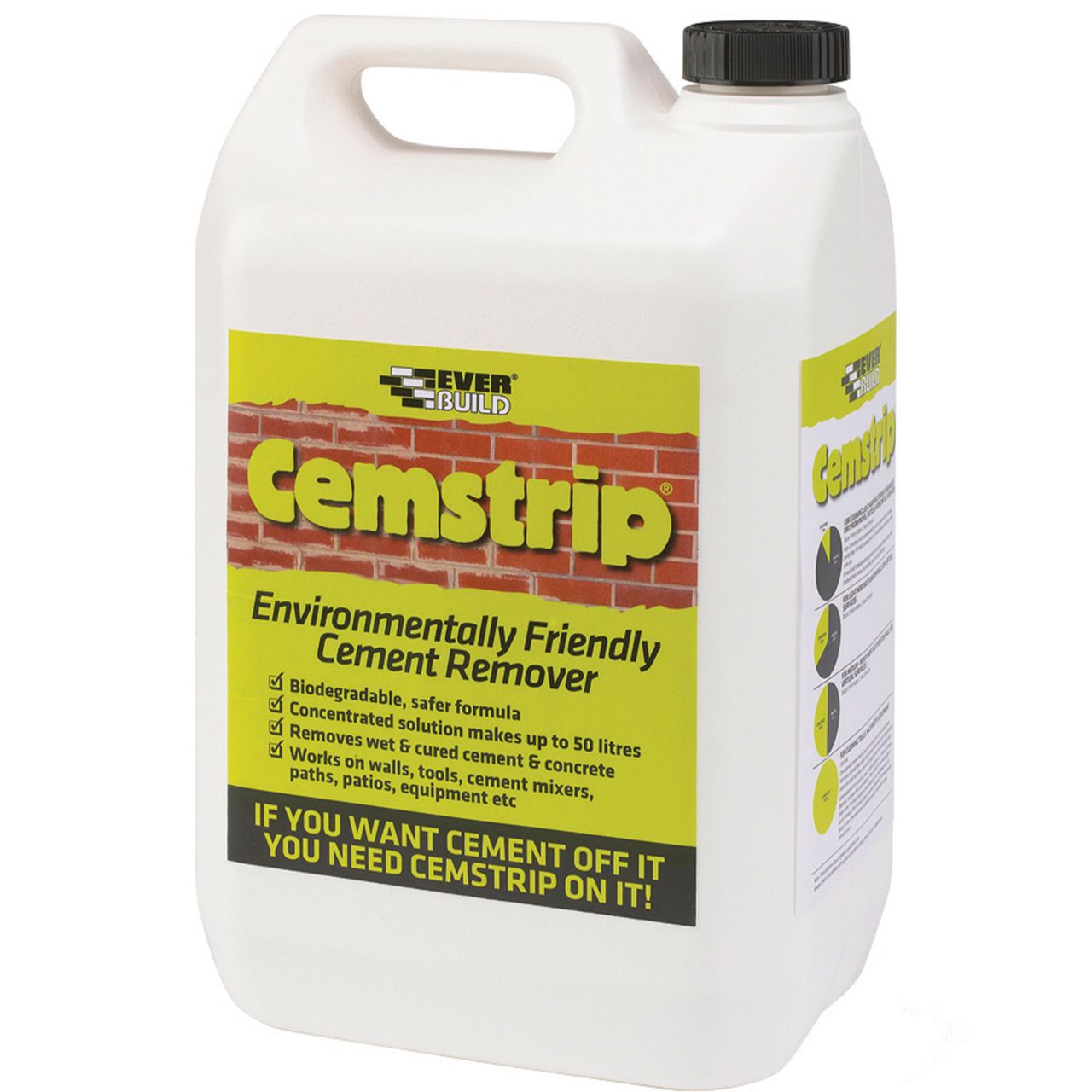 Everbuild Cemstrip Cement & Mortar Stain Remover 5L CEM5