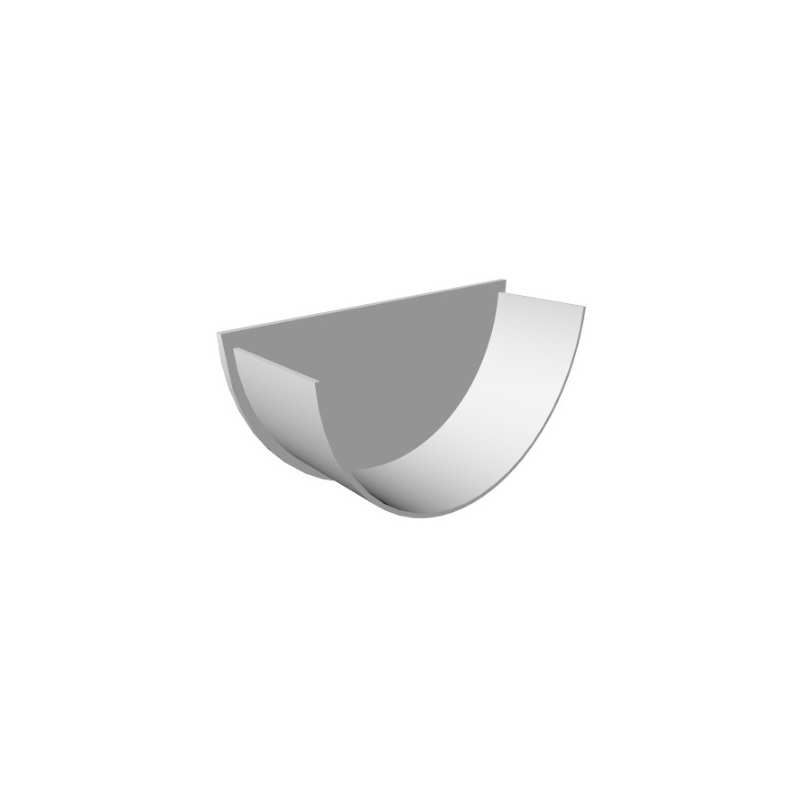 FREEFLOW ROUND STOP END INTERNAL WHITE FRR608