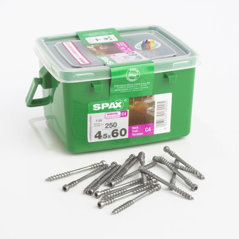SPAX T-STAR PLUS WASHER HEAD T30 WIROX SCREWS 6.0 x 160mm EACH 251010601605
