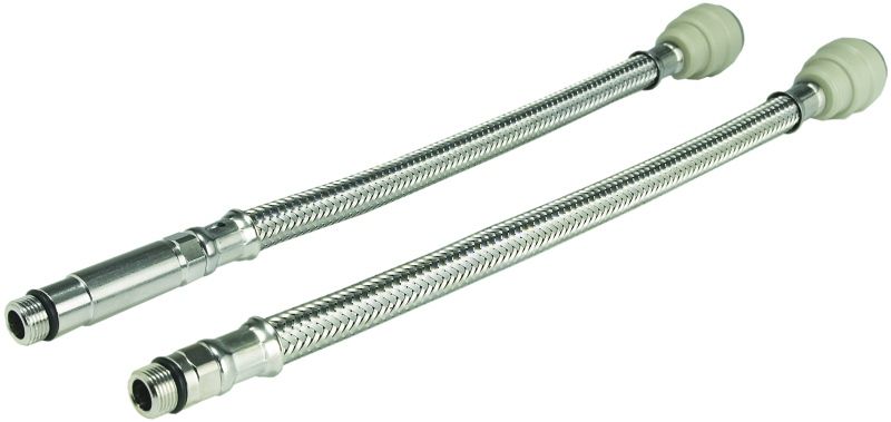 SPEEDFIT FLX28 BRAIDED FLEXI CONNECTORS 15mm x M10 (PAIR) 70011575