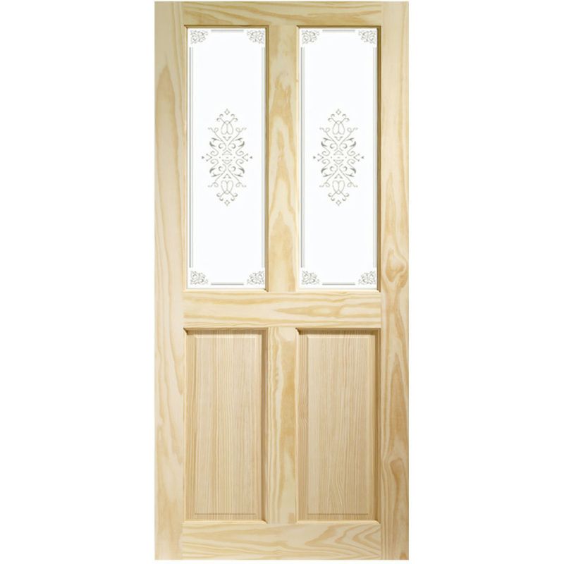 XL CLEAR PINE VICTORIAN DOOR CAMPION GLASS GCPVICC33 1981 X 838 X 35MM (33")