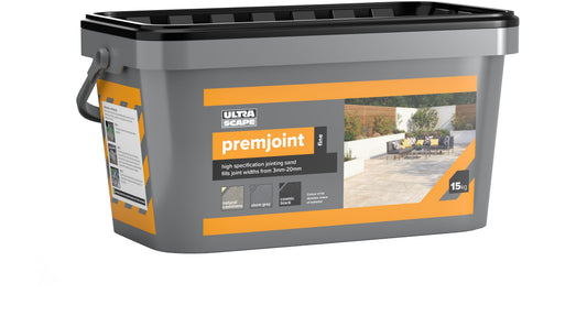 INSTARMAC ULTRASCAPE PREMJOINT JOINTING COMPOUND 15kg BKT COSMIC BLACK FINE PREMJOINT BLACK F